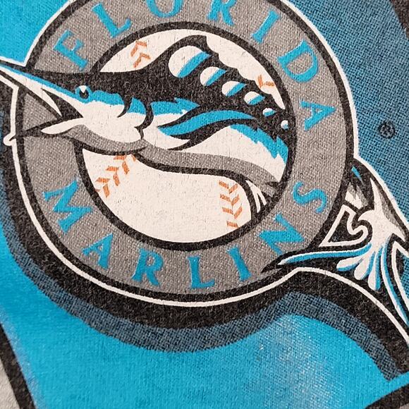 Vintage 1997 Miami Marlins Shirt L/XL 24x29 National-League - Picture 11 of 15